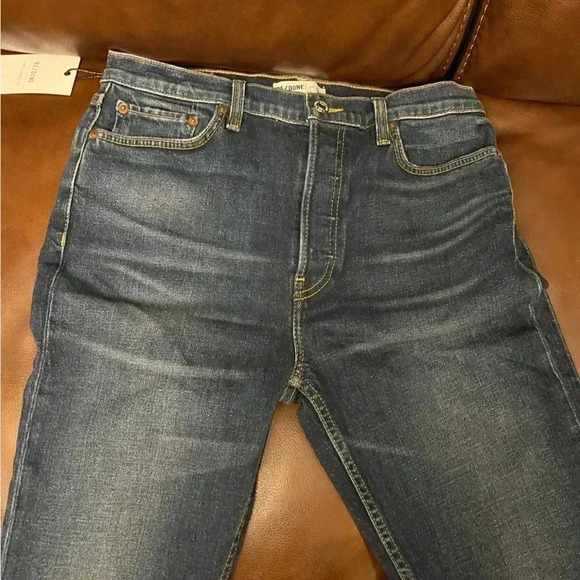 NWT RE/DONE Redone High Rise Ankle Crop Jeans Midnight Dark Blue 29 - Picture 5 of 11